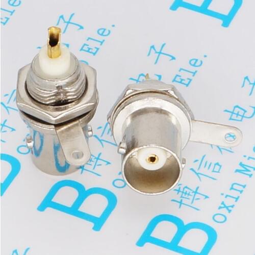 30pcs oscilloscope signal source connector Oscilloscope socket 50KY BNC socket panel seat Q9 female BNC video connector socket