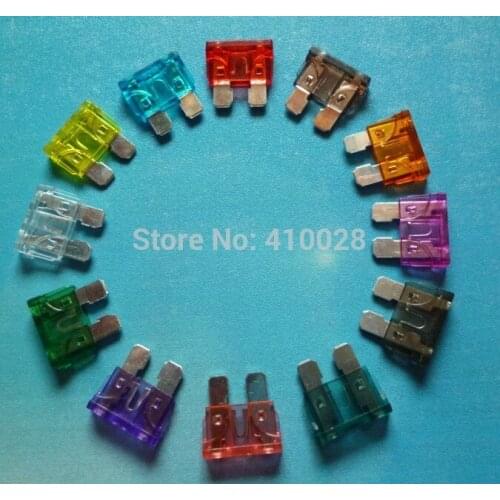 5000pcs 1A 2A 3A 5A 7.5A 10A 15A 20A 25A 30A 35A 40A ATM mid standard Fuse Auto Car Boat Motorcycle Blade