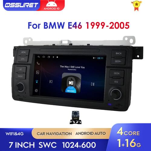 2 Din Android 10 AutoRadio Car Multimedia Player Stereo For BMW E46 M3 Rover75 MG ZT GPS Navigation DSP 2G RAM Quad Core Wifi FM