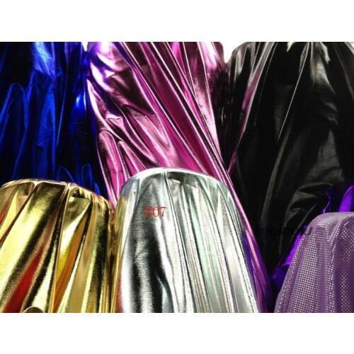 Double-sided stretch bronzing fabric, edging fabric, stage clothing fabric, 1 meter price