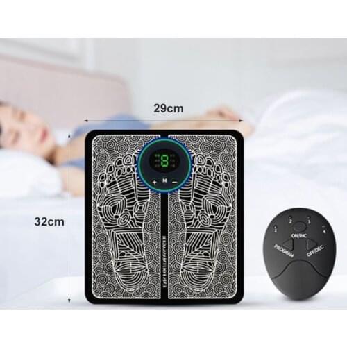 Electric EMS Foot Massager Pad Health Care Relaxation Thigh Fat Burner Shaper Pad Massage Mat