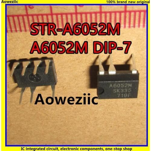 5Pcs/Lot STR-A6052M A6052M DIP-7 IC Power IC for PWM Type Switching Power Supply with Low Noise and Low Standby Power New