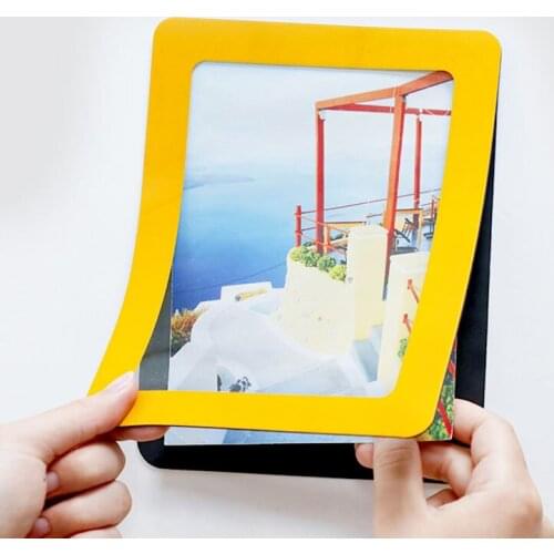 Colorful Magnetic Picture Frames 12*16cm Photo Magnets Photoframe PVC 160mm*120mm Magnetic Photo Frames 1Pc/set