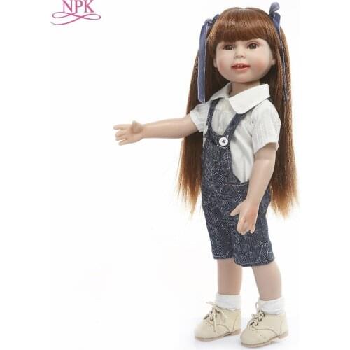 NPK Bebes reborn girl dolls 45cm full body silicone reborn baby victoria girl lifelike children gift toy dolls alive bonecas