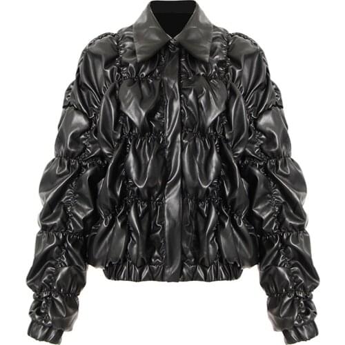 Женские зимние кожаные куртки NINA ELIZA China At AliExpress