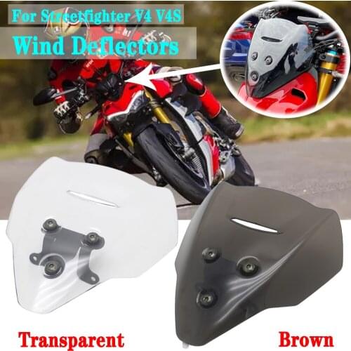 New For DUCATI Streetfighter V4 V4S 2020 2021 Motorcycle Accessories Windscreen Windshield Viser Baffle VIsor Wind Deflectors