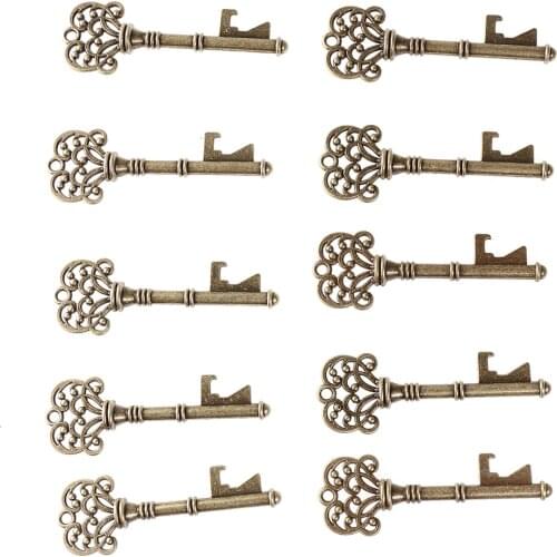 New Vintga Key Pendants Copper Antique Bottle Opener Wedding & Party Gift Antique Copper Alloy Bottle Opener Design Pendant