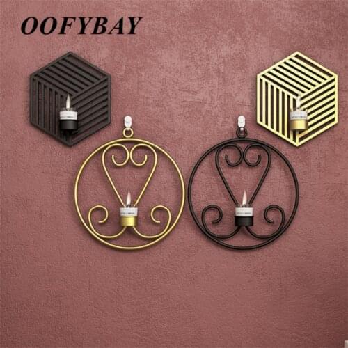 OOFYBAY Decorative Wall Candlesticks