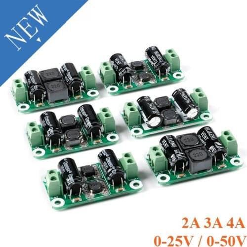 DC Power Filter Board 0-25V/0-50V 2A/3A/4A Class D Power Amplifier Module Interference Suppression Board EMI Suppression