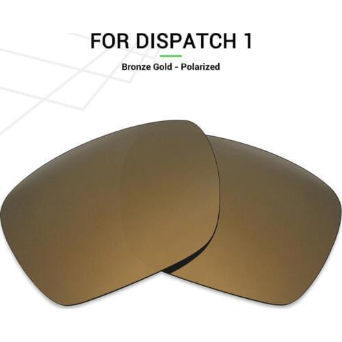 Mryok Anti-Scratch POLARIZED Replacement Lenses for Oakley Dispatch 1 Sunglasses Bronze Gold