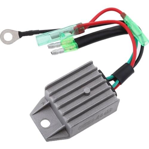 Boat Marine Yacht Voltage Regulator Rectifier Replaces for Yamaha 2-Stroke 15HP Outboard Repair Kit, Gray