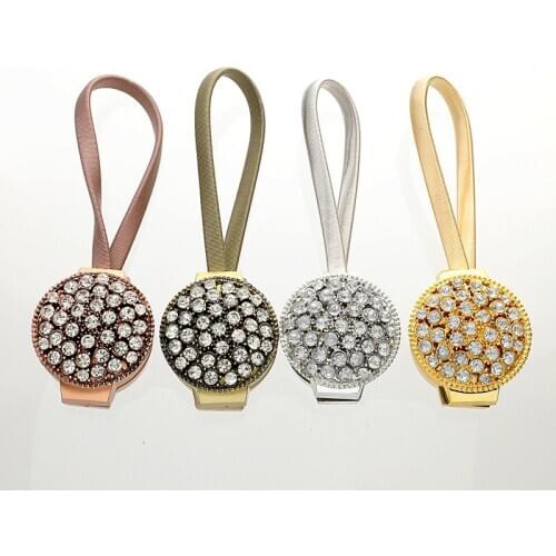 1PCS Crystal Curtain Buckle Strap Creative European Magnet Straps Living Room Bedroom Curtain Accessories Tie Bundle Buckle