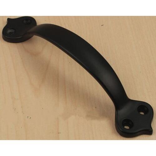Rustico vintage handles black cabinet drawer pull knob antique black dresser door handle 100mm unfold install modern handle pull