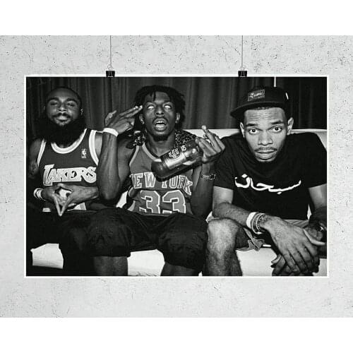 H360 Silk Poster Home Decoration Flatbush Zombies Hip Hop Rap Psychedelic Music 2 Wall Art Christmas Gift