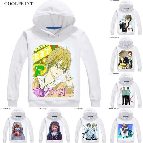 Blast of Tempest Hoodies Multi-style Men Hip Hop Long Sleeve Hoodie Zetsuen no Tenpesuto Mahiro Fuwa Cosplay Anime Sweatshirts