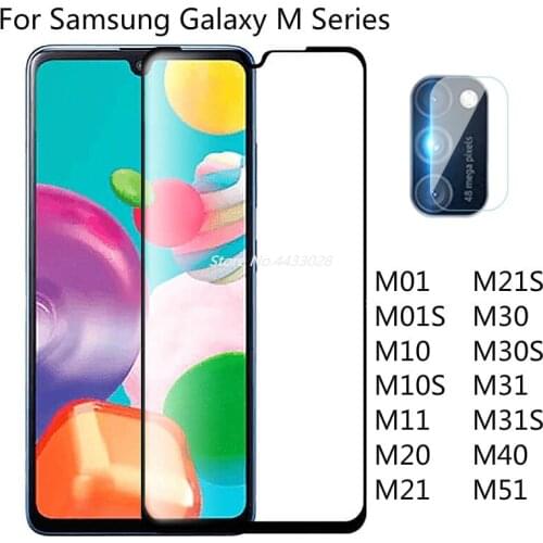 Tempered Glass For Samsung Galaxy M01S M10S M21S M31S M30S M01 M10 M11 M20 M21 M30 M31 M40 M51 Camera Lens Screen Protector Film