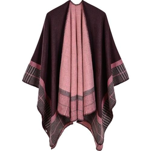 2019 Womens Outwear Winter Scarves Autumn Cashmere Ponchos Warm Blanket Ladies Knit Shawl Cape Cashmere Scarf Poncho Pashmina