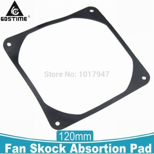 10PCS lot 120MM X 120MM 12cm Computer Fan Silencer for noise reduction Anti Vibration Gasket