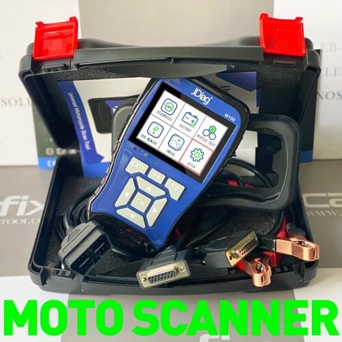 100% Original JDiag M100 Lite Version Moto Scan Diagnosis With Multi-Brand Motorcycle Database Hand Held Scanner Dual System Pro