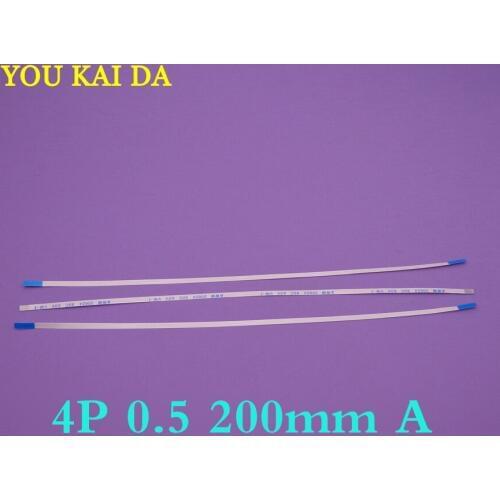 30pcs New FFC FPC 4pin flat flexible cable 0.5mm pitch 4 pin Forward Length 200mm Width 2.5mm Ribbon Flex Cable