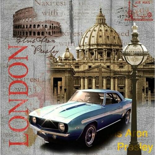 5d diamond painting London castle car picture full square drill diamond embroidery car 3d diamond mosaic wall sticker
