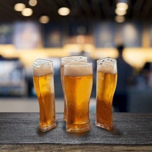 Super Schooner Beer Glasses Mug Cup New Separable 4 Parts Large Capacity Thick Beer Mug Glass Transparent for Club Bar Party