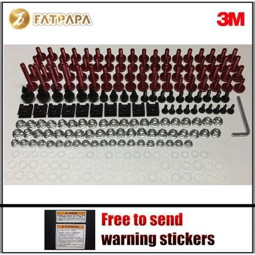 Motorcycle accessories shell plate screws universal fairing screws Fit For YAMAHA FZ1 FZ6 FAZER1000 XJR1300