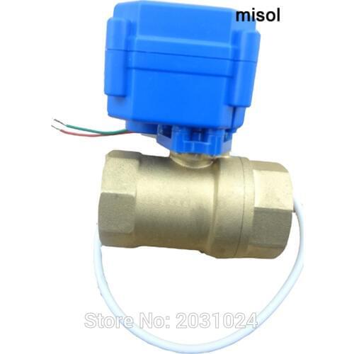 Free shipping 1pcs motorized ball valve DN20 (reduce port), 2 way, electrical valve