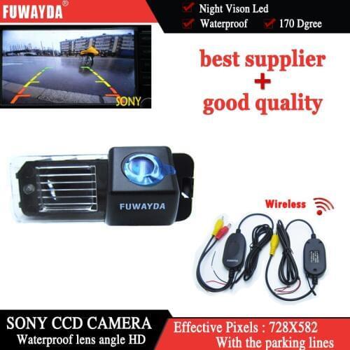 FUWAYDA Wireless SONYCCD Car RearView Reverse Mirror Image CAMERA for VW Volkswagen Polo V (6R)/ Golf 6 VI/ Passat CC waterproof