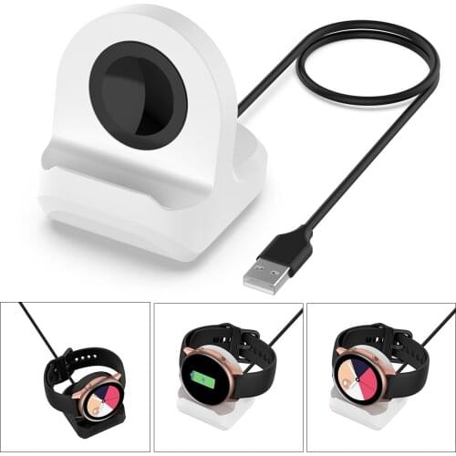 Wireless Charger Charging Dock Fast Charging Base For Samsung Galaxy Watch Active SM-R500 Smart Watch Accessories