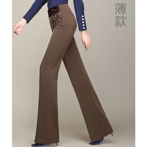 Adult Ballroom Dancing Pants Womens High-waisted Leggings Latin Dance Trousers National Standard Dance Trousers B-6886