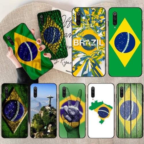 CUTEWANAN Brazil Brazilian flags DIY Luxury Phone Case for Xiaomi Mi10 10Pro 10 lite Mi9 9SE 8SE Pocophone F1 Mi8 Lite
