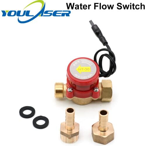 Water Flow Switch Sensor 8/10/12mm HT-30 Protect for CO2 Laser Engraving Cutting Machine