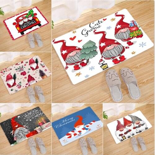 Santa Claus Christmas Carpet Happy New Year 2022 Merry Christmas Ornaments 2021 Christmas Decorations for Home Xmas Gift Navidad