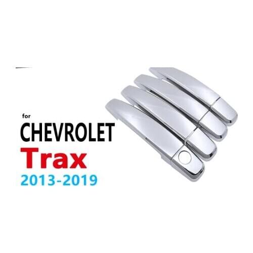 For Chevrolet Holden Trax Tracker 2013~2019 Chrome Handles Cover TrimCar Accessories Stickers Styling 2014 2015 2016 2017 2018