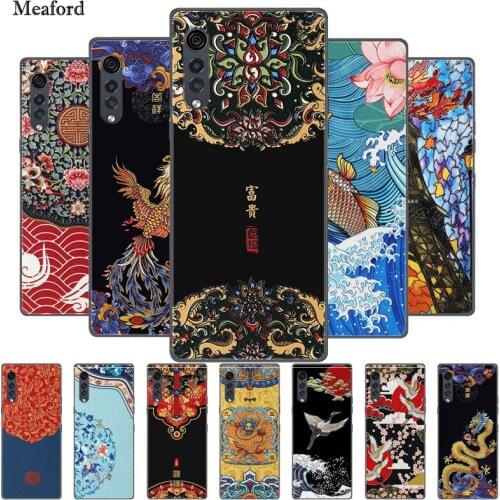 For LG Velvet Case 3D Dragon Emboss Soft TPU silicone Back Cover For LG Velvet 5G Case G900EM Bumper for LG Velvet 4G G910EMW