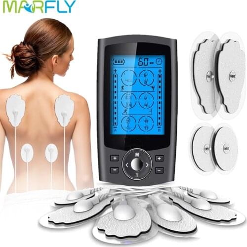 Eletric Professional Muscle Electrostimulator Compex Pulse Acupuncture Massager EMS 16 Modes Physiotherapy TENS Machine Best Pad