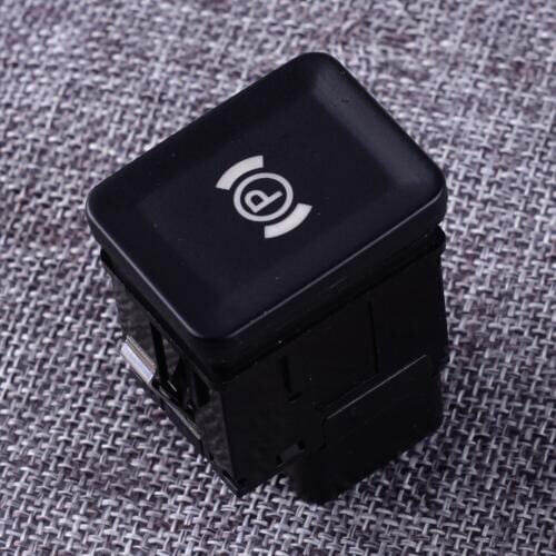 DWCX 12V Car Power Electronic Parking Brake Handbrake Button Switch ABS Fit for Volkswagen Passat B6 3C CC 3C0927225B 3C0927225C