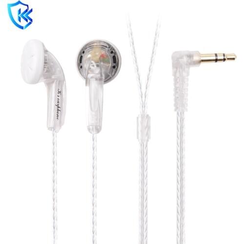 Ksearphone Nameless 3.5mm HIFI Earbud Single 15.4mm Dynamic Driver Unit In Ear Earphone Bass DJ Music Headset IEM VIDO/ME80/B40
