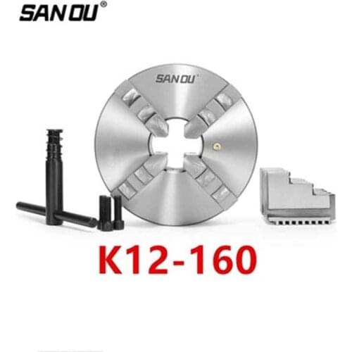 K12-160 4 jaw chuck/160MM manual lathe chuck/4-Jaw Self-centering Chuck