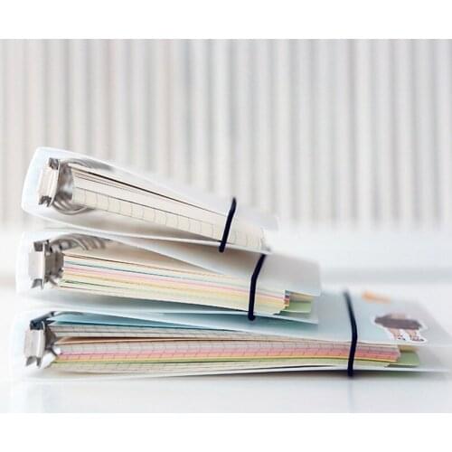 Creative Matte Spiral A5 A6 A7 Notebook Cover Loose Diary Coil Ring Binder Filler Paper Seperate Planner Receive Card Storage