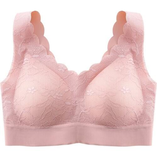 Thai latex lace incoherent lingerie women sports bra large size no steel ring gathered underwear womens bra