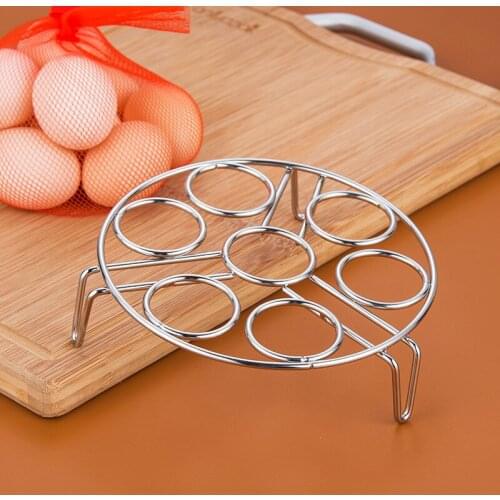 Stainless steel egg stand kitchen steaming stand electric rice cooker pressure cooker stand high foot pot cushion egg steamer