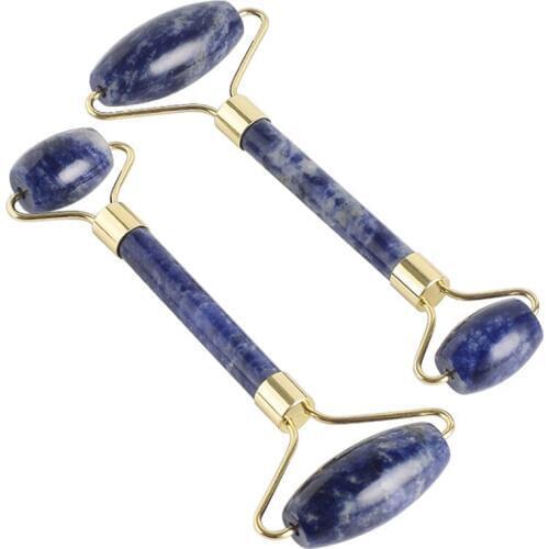 Blue Dot Stone Facial Massager Roller Blue Point Jade press Roller Gouache For Face Body Neck Massager Beauty Skin Care Tools