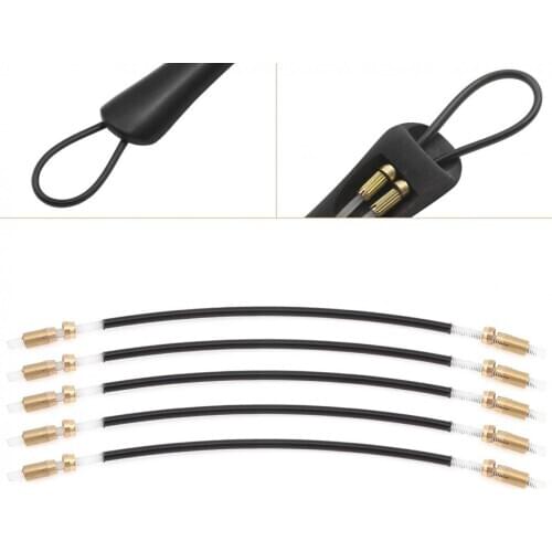 5pcs Metal and Nylon 3/4-4/4 Non-slip Bendable Nylon Violin Tail Rope