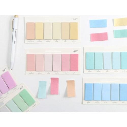 4 Colors Set Cute Novelty Sticky Notes Memo Pad Index Sticker Bookmark Page Flag Sticker School Office Stationery Supplies