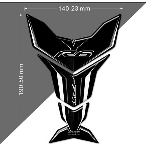 For YAMAHA YZF-R6 YZF R6 YZFR6 Stickers Decal Knee Tank Pad Fuel Protector Emblem Badge Logo 2014 2015 2016 2017 2018 2019 2020