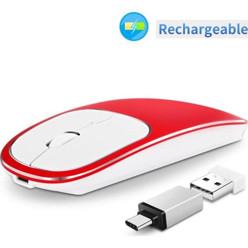 New wireless mouse aluminum alloy rechargeable infinite portable laptop desktop silent silent men and women