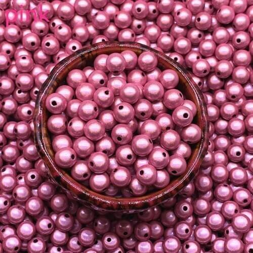 New 6mm 8mm 3d Miracle Shining Dream Acrylic Round Spacer Beads for Jewelry Making DIY #04