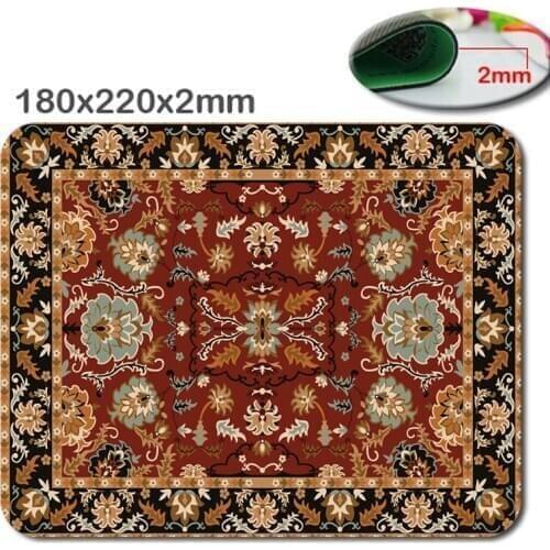 Selling Persian flower-shaped model printing anti-skid carpet durable lasting comfort photoelectric mouse pad creative mode